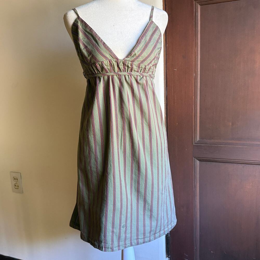 Archival Late 90s / Early Y2K Sportmax by Max Mara Back-Wrap Utility Dress Green